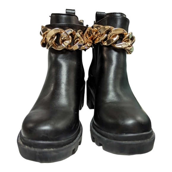 STEVE Madden Amulet-C Black Chain Chelsea Boots Size 7.5 - Picture 7 of 14